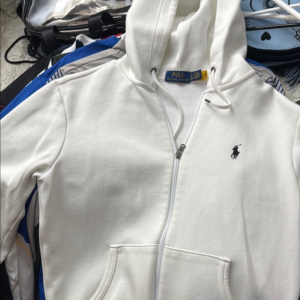 Polo by Ralph Lauren White Hoodie Jacket